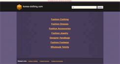 Desktop Screenshot of korea-clothing.com