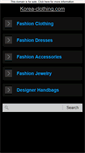 Mobile Screenshot of korea-clothing.com