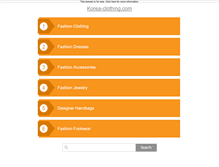 Tablet Screenshot of korea-clothing.com